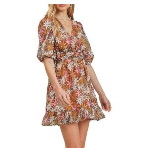 SEXY🔥🔥Lush Floral Tie Back Dress S